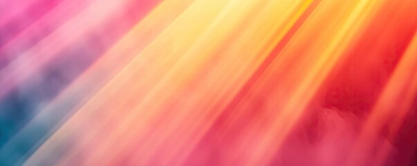 Rainbow holi concept. Colorful abstract background with vibrant light streaks creating a dynamic visual effect.