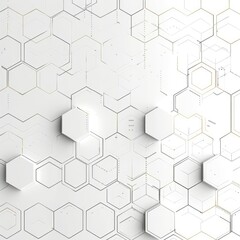 Abstract geometric pattern featuring hexagons in a minimalist design.