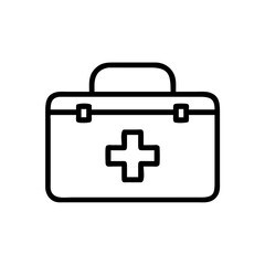 Obraz premium Medical bag icon on transparent background, medical concept