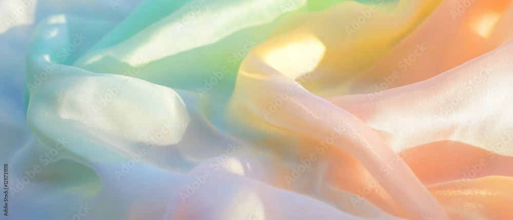 Poster experience the beauty of ombre silk with smooth color blending and texture