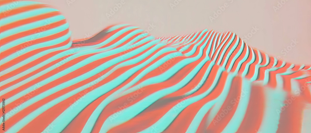 Poster Vibrant Op Art patterns create dynamic geometric shapes with visual effects