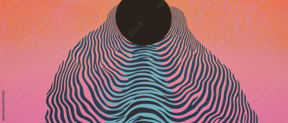 Poster op art patterns showcase vibrant geometric shapes with striking optical effects