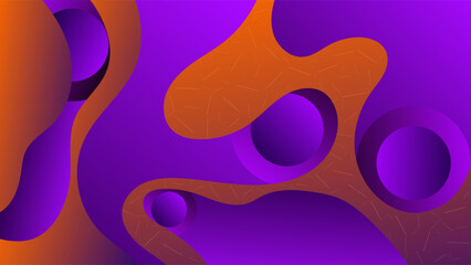 ABSTRACT BACKGROUND ELEGANT PURPLE GRADIENT COLORFUL DESIGN WITH HAND DRAWN SHAPES VECTOR TEMPLATE GOOD FOR MODERN BUSINESS PRESENTATION, POSTER, COVER DESIGN 