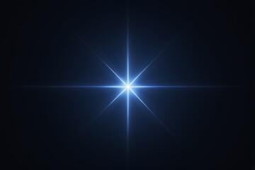 arafed image of a star with a blue glow