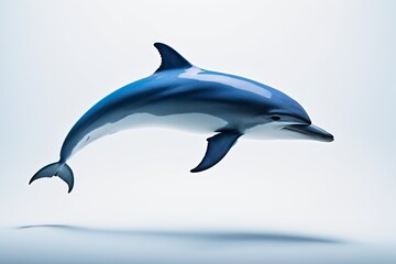 Fototapeta premium dolphin jumping in the air with its mouth open