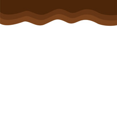 Abstract Brown Top Page Border