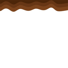 Abstract Brown Top Page Border