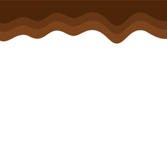 Abstract Brown Top Page Border