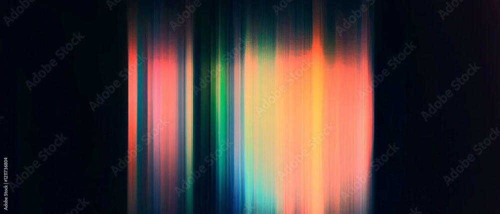 Poster Vibrant rainbow gradients with smooth transitions creating a mesmerizing visual experience