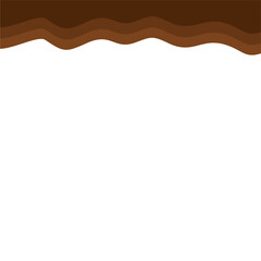 Abstract Brown Top Page Border