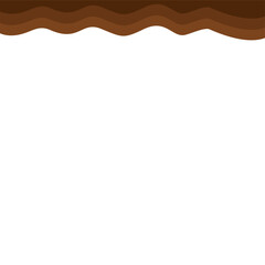 Abstract Brown Top Page Border