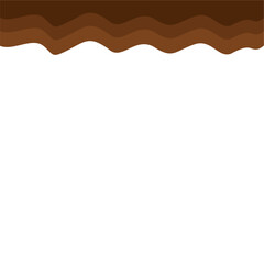 Abstract Brown Top Page Border