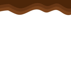 Abstract Brown Top Page Border