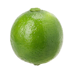 Natural fresh lime isolated, transparent PNG, PNG format