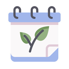 spring season calendar Flat icon