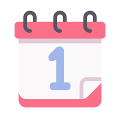 new year calendar Flat icon