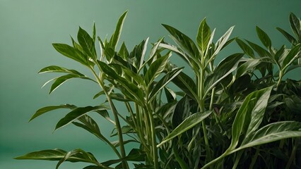 Obraz premium plant with green leaves