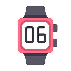 smartwatch clock Flat icon