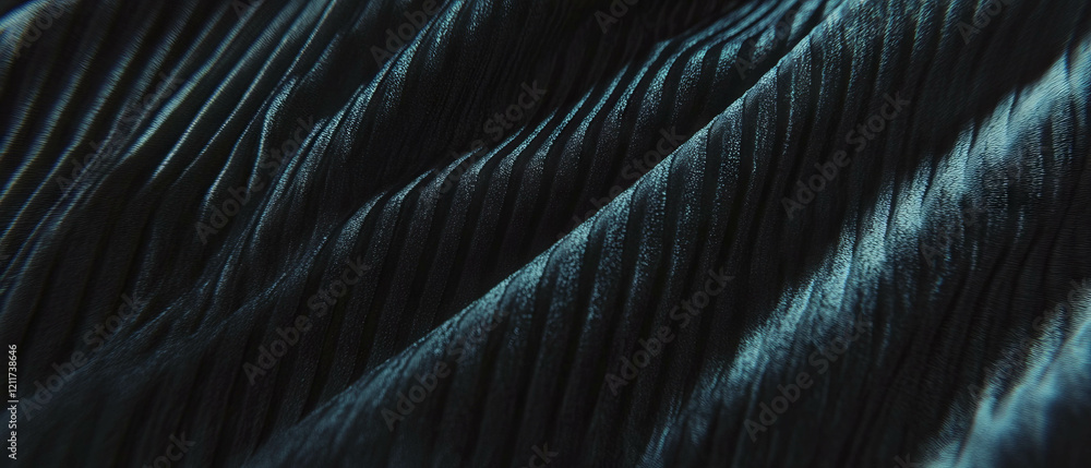 Aufkleber Luxurious ribbed velour fabric with soft texture and distinct vertical lines