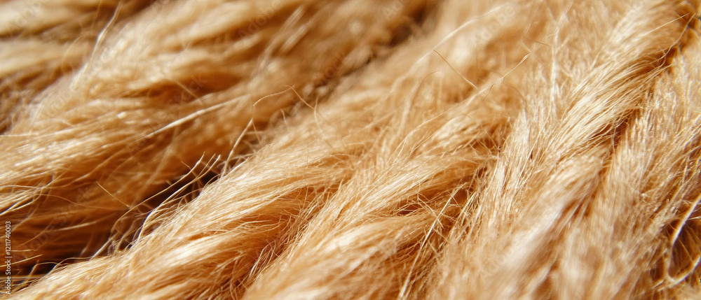 Poster exploring the coarse texture and natural fibers of rough burlap fabric