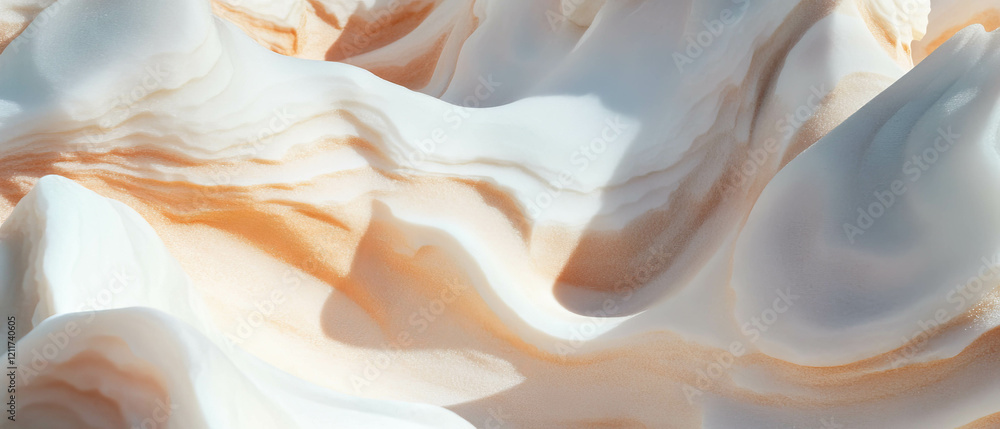 Poster sand art creations display intricate textures and layered colors in wavy formations