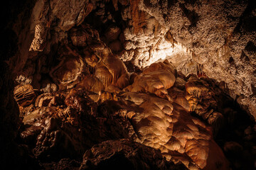 Formations of Calcite in Jewel Cave, Jewel Cave National Monument, South Dakota
