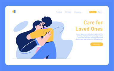 Care Day. Flat Vector Illustration