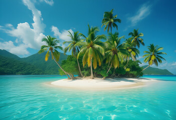 Obraz premium Secluded Island Paradise 