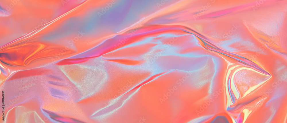 Poster shimmering texture of silk charmeuse with a glossy sheen and smooth surface
