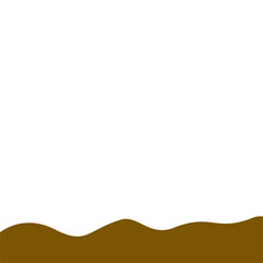 Abstract Brown Wave Border
