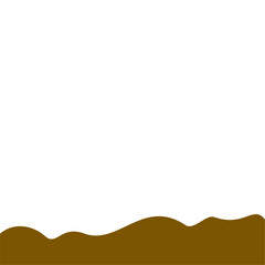 Abstract Brown Wave Border