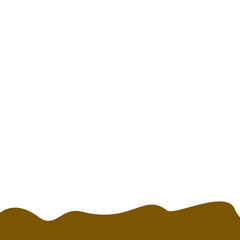 Abstract Brown Wave Border