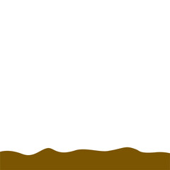 Obraz premium Abstract Brown Wave Border