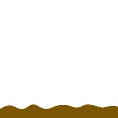 Abstract Brown Wave Border
