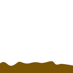 Obraz premium Abstract Brown Wave Border