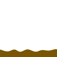 Abstract Brown Wave Border