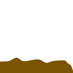 Abstract Brown Wave Border