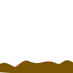 Abstract Brown Wave Border