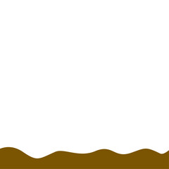 Abstract Brown Wave Border
