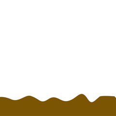 Abstract Brown Wave Border