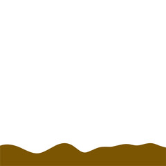 Abstract Brown Wave Border