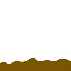 Abstract Brown Wave Border