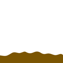 Obraz premium Abstract Brown Wave Border