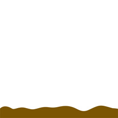 Obraz premium Abstract Brown Wave Border