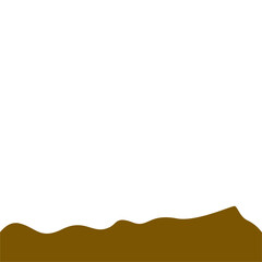 Obraz premium Abstract Brown Wave Border