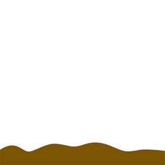 Abstract Brown Wave Border