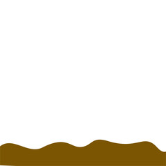 Obraz premium Abstract Brown Wave Border