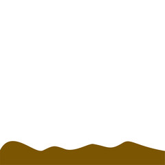 Abstract Brown Wave Border
