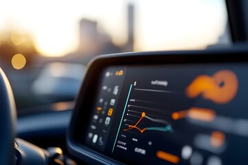 Cutting edge Dashboard of an Autonomous Electric Truck with AI Powered Driving and Delivery Tracking