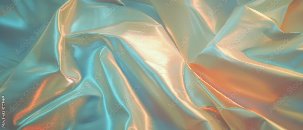 Poster taffeta ribbons display a crisp texture and subtle sheen in soft pastel hues
